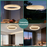 glasvilla Pendelleuchte Esstisch,  LED Moderne Hängelampe, stufenlos dimmbar 3000K–6000K, höhenverstellbare Design  Esstischlampe mit Fernbedienung & Wandschalter, Luvina03