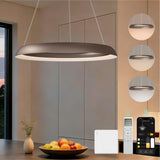 glasvilla Pendelleuchte Esstisch,  LED Moderne Hängelampe, stufenlos dimmbar 3000K–6000K, höhenverstellbare Design 20W Esstischlampe mit Fernbedienung & Wandschalter, Luvina04