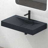 Lavabo Glasvilla, lavabo suspendu, lavabo à poser en matériau minéral moulé, Col810
