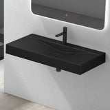 Lavabo Glasvilla, lavabo suspendu, lavabo à poser en matériau minéral moulé, Col810