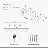 glasvilla Lavabo da Appoggio Lavandino Bagno Sospeso da Marmo Fuso Col12