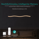 Suspension Glasvilla 97 cm, lampe LED dimmable avec télécommande, température de couleur 3000K/4000K/6000K, câble ajustable, 36 W, idéale pour salle à manger, salon ou chambre.