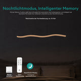 Suspension Glasvilla 97 cm, lampe LED dimmable avec télécommande, température de couleur 3000K/4000K/6000K, câble ajustable, 36 W, idéale pour salle à manger, salon ou chambre.