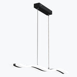 Suspension Glasvilla 97 cm, lampe LED dimmable avec télécommande, température de couleur 3000K/4000K/6000K, câble ajustable, 36 W, idéale pour salle à manger, salon ou chambre.