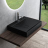 Lavabo Glasvilla, lavabo suspendu, lavabo à poser en matériau minéral moulé, Col810
