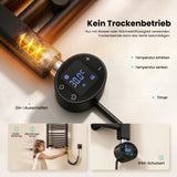 glasvilla Badheizkörper mit Heizstab  Badheizung  Handtuchheizkörper elektrisch mit App-Steuerung, Thermostat & Timer-Funktion, Röhrenheizkörper Seitenanschluss