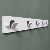 glasvilla  Kleiderhaken ohne Bohren Wandgarderobe Wandhaken mit 5 Haken Garderobenleiste Garderobenhaken  Stalo-14
