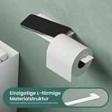 glasvilla Porte-Papier Toilette en Acier Inoxydable Porte-Rouleau de Papier Toilette Lino-01