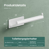 glasvilla Porte-Papier Toilette en Acier Inoxydable Porte-Rouleau de Papier Toilette Lino-02+03+04
