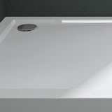 Receveur de douche antidérapant Glasvilla en acrylique carré de haute qualité Lucia
