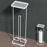 Glasvilla Design Portarrollos de Pie con Estante Reglo-04 – Soporte Elegante con Almacenamiento para 3–5 Rollos