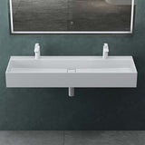 glasvilla Lavabo da Appoggio da Marmo Fuso Lavabo Bagno Sospeso Lavandino Bagno con Foro per la Rubinetteria Col6028