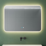 Glasvilla Design Espejo LED de Baño con Touch y Antivaho – Luz Regulable con Memoria Premium