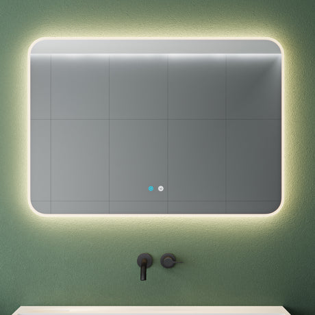 Glasvilla Design Espejo LED de Baño con Touch y Antivaho – Luz Regulable con Memoria Premium