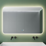 Glasvilla Design Espejo LED de Baño con Touch y Antivaho – Luz Regulable con Memoria Premium
