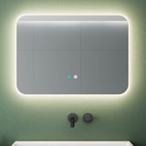 Glasvilla Design Espejo LED de Baño con Touch y Antivaho – Luz Regulable con Memoria Premium