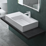 glasvilla Waschbecken Aufsatzwaschbecken Hängewaschbecken aus Mineralguss Col12