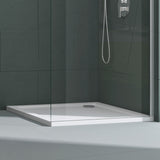 glasvilla Receveur de Douche Bac à Douche Carré en Acrylique de Haute Qualité Faro