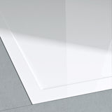 glasvilla Receveur de Douche Bac à Douche Carré en Acrylique de Haute Qualité Faro