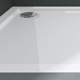 glasvilla Receveur de Douche Bac à Douche Carré en Acrylique de Haute Qualité Faro