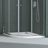 Receveur de douche Glasvilla en acrylique sanitaire, quart de cercle Faro3
