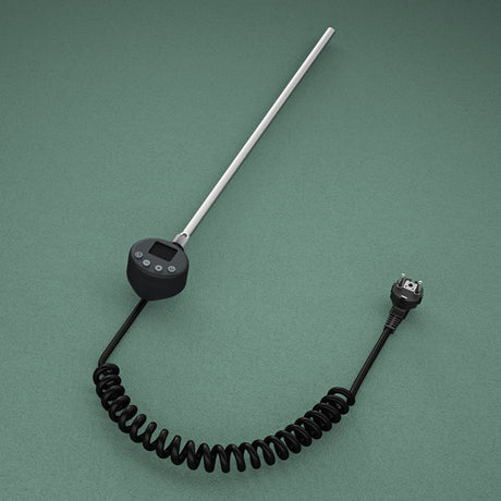 glasvilla Élément Chauffant avec Thermostat Électrique avec Écran LCD Cartouche Chauffante en Acier Inoxydable Élément Chauffant pour Radiateurs Sèche-Serviettes de Salle de Bain