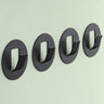 glasvilla  Kleiderhaken 4 Stück Wandgarderobe Wandhaken aus Aluminiumlegierung Garderobenleiste Garderobenhaken  Stalo-16