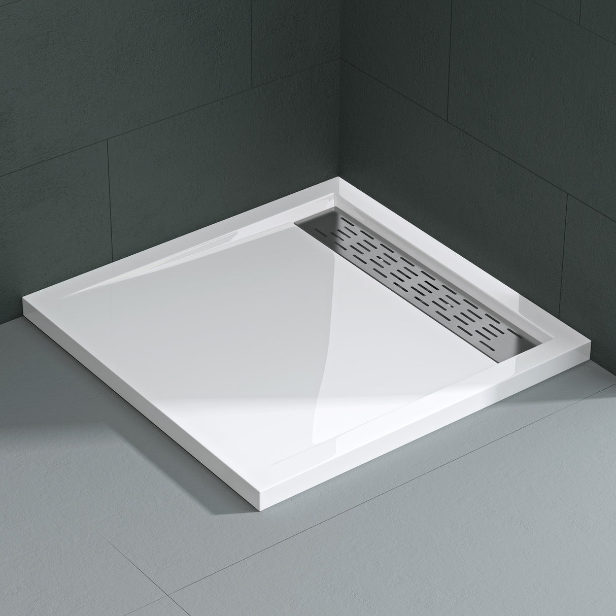 glasvilla Duschwanne Duschtasse aus hochwertigem Acryl Rechteckig Quadratisch Xetro04