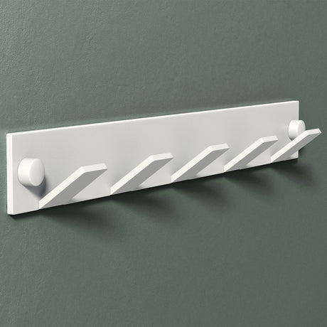 glasvilla Wandgarderobe Wandhaken aus Aluminium Garderobe mit klappbaren Haken Garderobenleiste Garderobenhaken Kleiderhaken Stalo-02+03