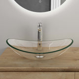 lavabo Glasvilla en verre, vasque à poser, lavabo ovale