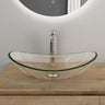 lavabo Glasvilla en verre, vasque à poser, lavabo ovale