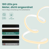 glasvilla Pendelleuchte Esstisch, 52cm LED Moderne Hängelampe Weiß, stufenlos dimmbar 3000K–6400K, höhenverstellbare Design 67W Esstischlampe mit Fernbedienung & Wandschalter, Alivetta25040