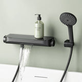 glasvilla Thermostat Badewannenarmatur mit Handbrause Wannenarmatur Wannenthermostat 4 Strahlarten Wandarmatur für Badewanne aus Messing inkl. Brauseschlauch Duschsystem8 Oryntex-03