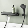 glasvilla Thermostat Badewannenarmatur mit Handbrause Wannenarmatur Wannenthermostat 4 Strahlarten Wandarmatur für Badewanne aus Messing inkl. Brauseschlauch Duschsystem8 Oryntex-03