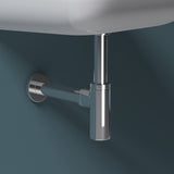 glasvilla Scarico per Lavabo e Mobile Sottolavabo, Sifone Antiodore, Materiale: Ottone, Filettatura di Collegamento