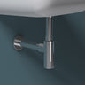 glasvilla Scarico per Lavabo e Mobile Sottolavabo, Sifone Antiodore, Materiale: Ottone, Filettatura di Collegamento