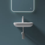 glasvilla Scarico per Lavabo e Mobile Sottolavabo, Sifone Antiodore, Materiale: Ottone, Filettatura di Collegamento