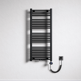 glasvilla Badheizkörper Elektrisch Handtuchwärmer für Strom, Seitenanschluss, Röhrenheizkörper Badheizung RHE mit Heizstab 02