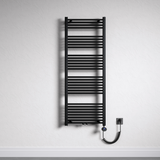 glasvilla Badheizkörper Elektrisch Handtuchwärmer für Strom, Seitenanschluss, Röhrenheizkörper Badheizung RHE mit Heizstab 02