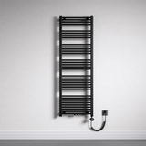 glasvilla Badheizkörper Elektrisch Handtuchwärmer für Strom, Seitenanschluss, Röhrenheizkörper Badheizung RHE mit Heizstab 02