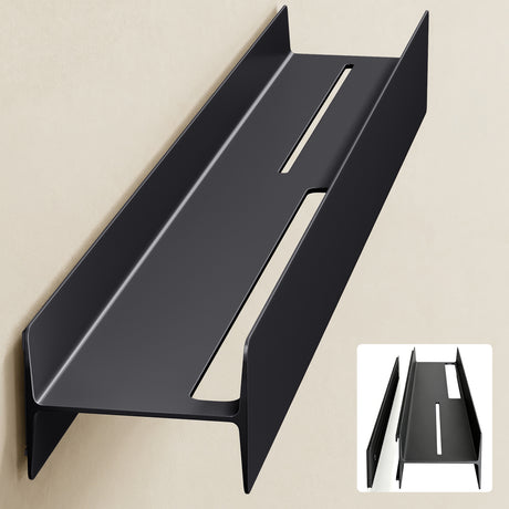 Estante de Ducha Glasvilla Reglo-03 Repisa de Pared 40 cm para Baño (Atornillable o Adhesiva)