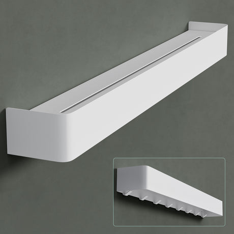 glasvilla Duschablage zum Bohren oder Kleben, Duschregal mit Haken, Badablage zur Wandmontage, Badezimmer Organizer Reglo-05