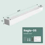 glasvilla Duschablage zum Bohren oder Kleben, Duschregal mit Haken, Badablage zur Wandmontage, Badezimmer Organizer Reglo-05