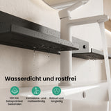Glasvilla Duschregal zum Bohren oder Kleben, Waschbeckenregal über Wasserhahn, Wandregal für Küche und Bad, Badezimmer Organizer  Reglo-17