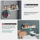 Estante de Ducha Glasvilla Reglo-01 Duschablage Magnética sin Taladro (60 cm)