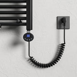 glasvilla Élément Chauffant avec Thermostat Électrique avec Écran LCD Cartouche Chauffante en Acier Inoxydable Élément Chauffant pour Radiateurs Sèche-Serviettes de Salle de Bain