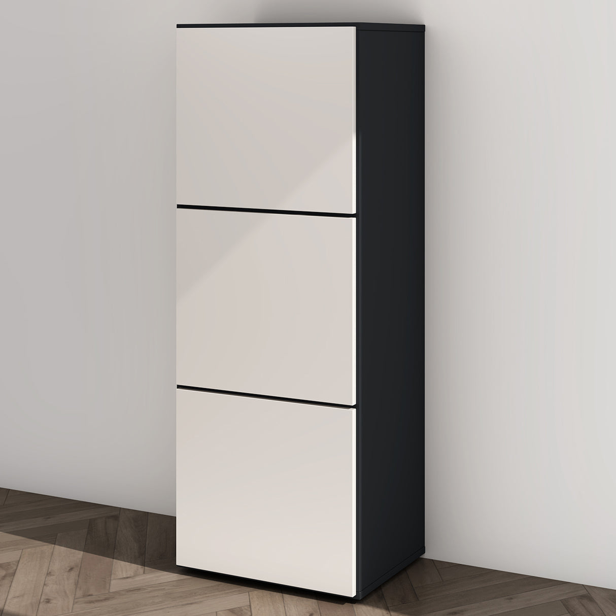 glasvilla Meuble à Chaussures Coffre à Chaussures avec 3 Compartiments LTH 45x36x120 cm Meuble à Chaussures 02