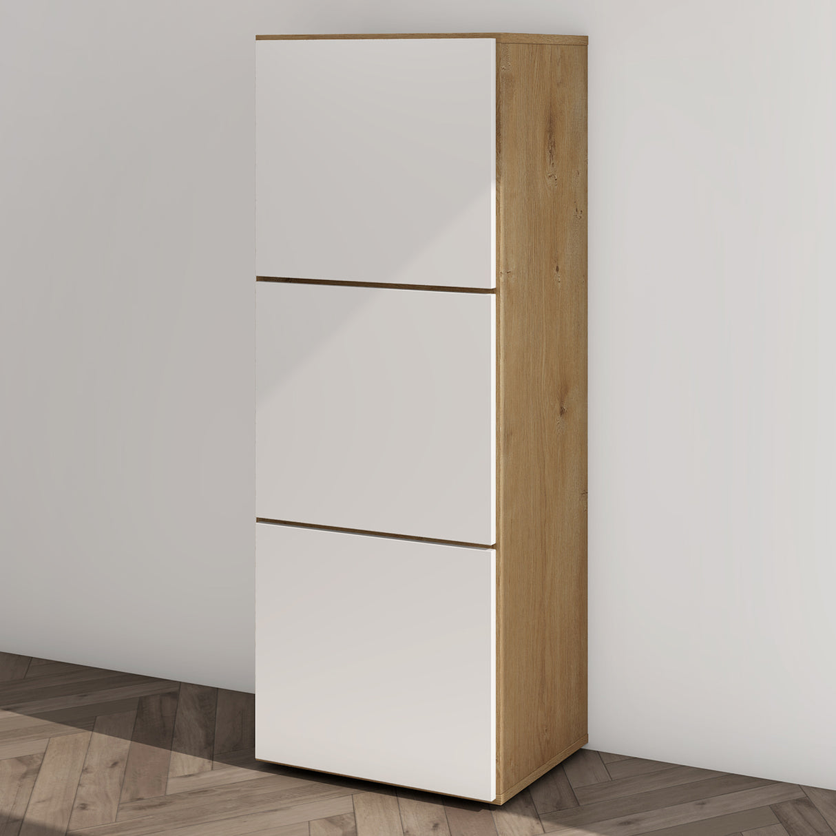 glasvilla Meuble à Chaussures Coffre à Chaussures avec 3 Compartiments LTH 45x36x120 cm Meuble à Chaussures 02