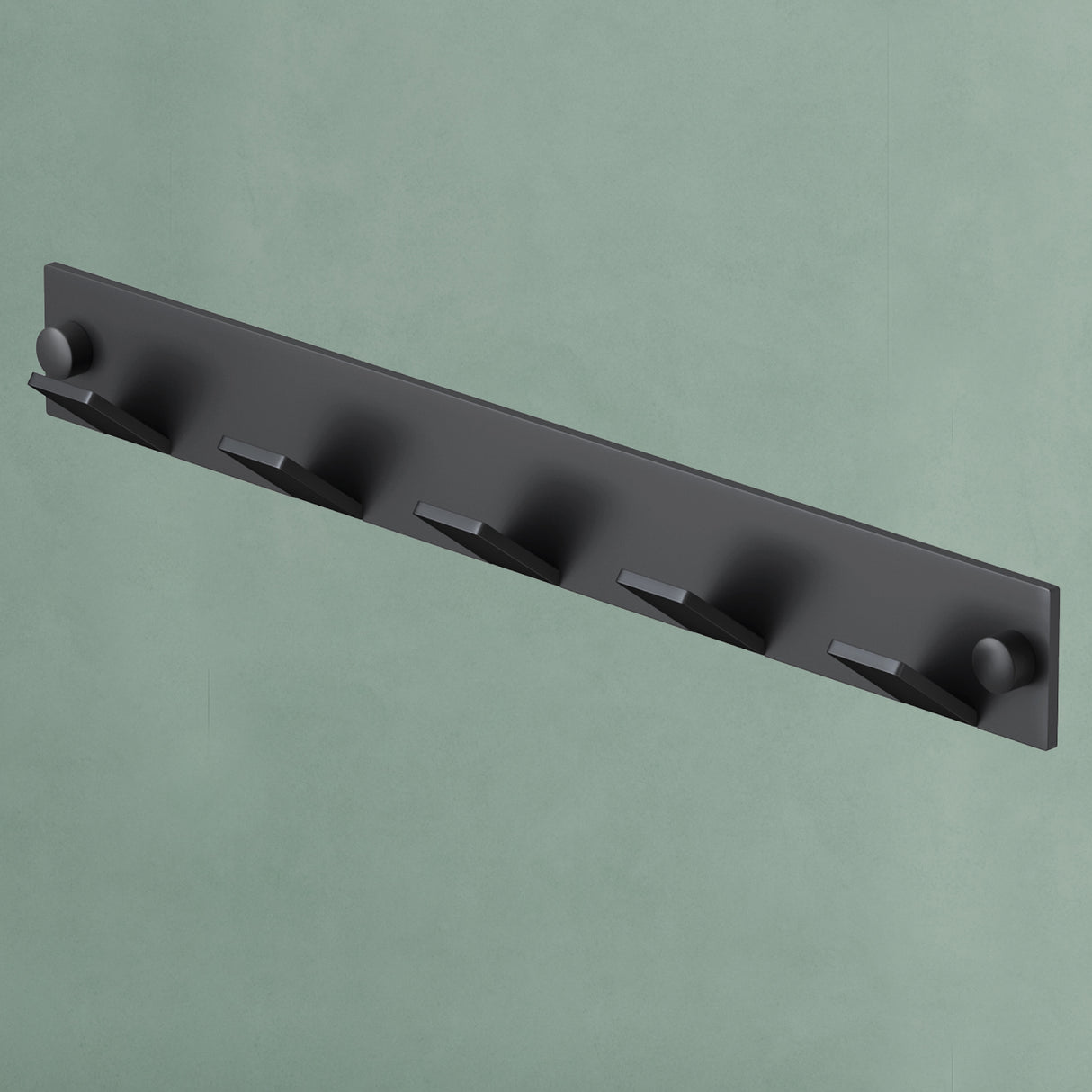 glasvilla Wandgarderobe Wandhaken aus Aluminium Garderobe mit klappbaren Haken Garderobenleiste Garderobenhaken Kleiderhaken Stalo-02+03