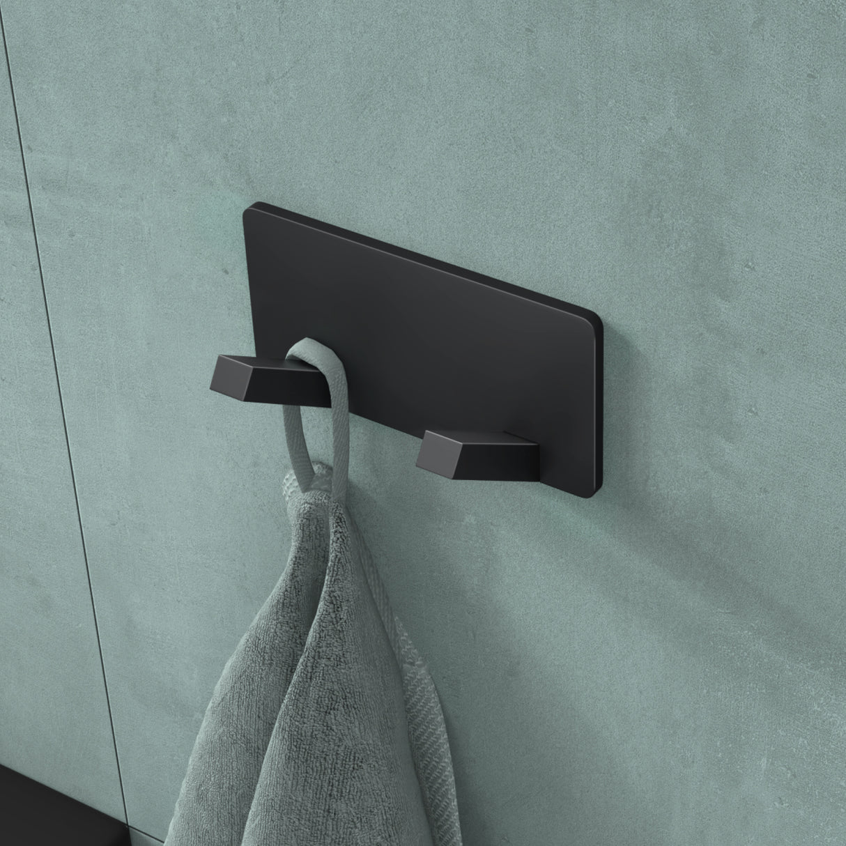 Porte-manteau mural Glasvilla, crochets muraux en aluminium, porte-manteau avec crochets pliables, tringle à vêtements, crochets pour vêtements Stalo-04+05 